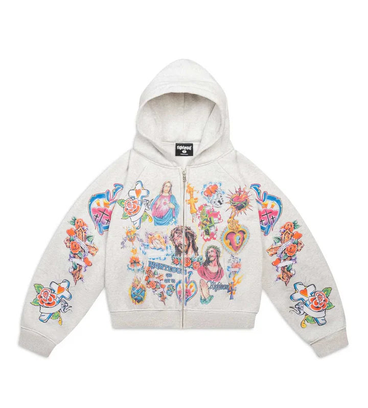 Righteous Zip Up Grey