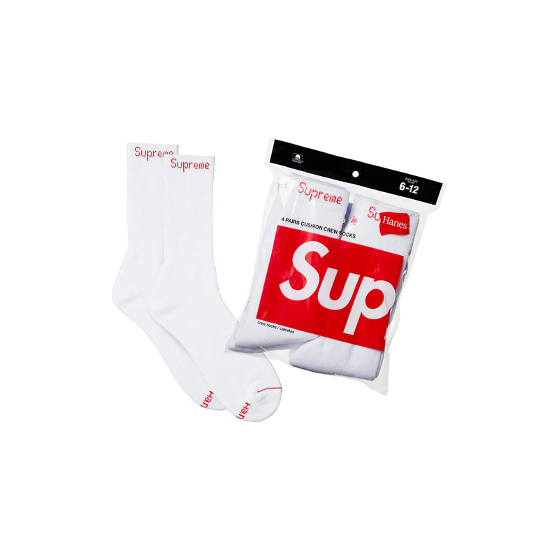 Supreme®/Hanes® Crew Socks (4 Pack)