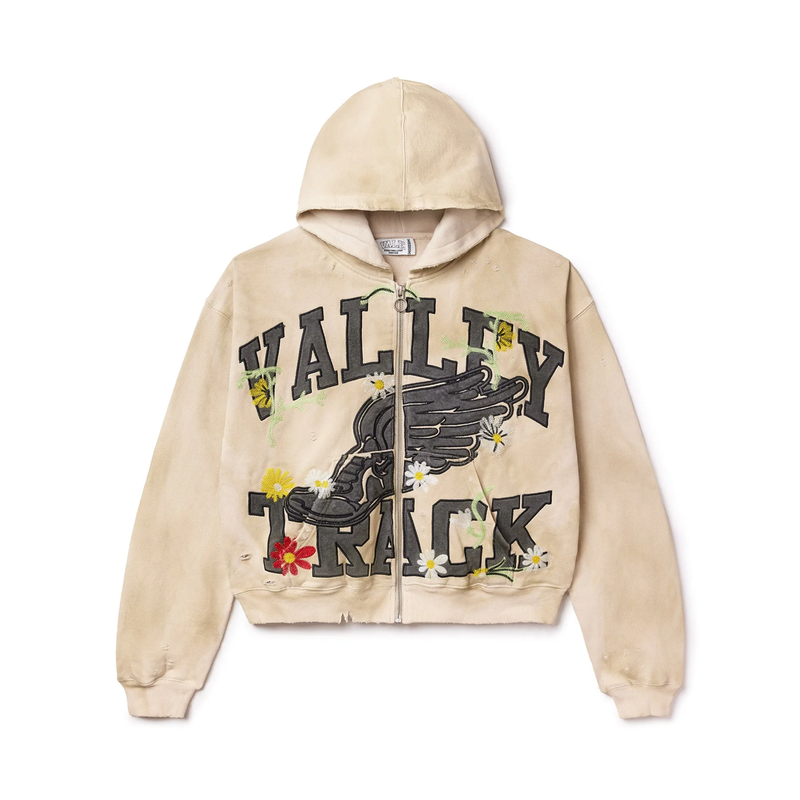 Vale Bone Zip Up Hoodie